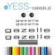 Gazelle naklejki zastępcze na rower damski, rower męski, gravel, górski, mtb, szosowy, trekkingowy, miejski - YESS Naklejki