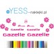 Gazelle  BLOOM naklejki zastępcze na rower damski, damka,  rower holender, rower amsterdam,  rower miejski - YESS Naklejki