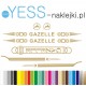 Gazelle  SOLIDE naklejki zastępcze na rower damski, rower męski, gravel, górski, mtb, szosowy, trekkingowy, miejski - YESS Nakle