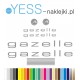   Gazelle naklejki zastępcze na rower damski, damka, rower męski, rower holender, rower amsterdam, rower miejski - YESS Naklejki