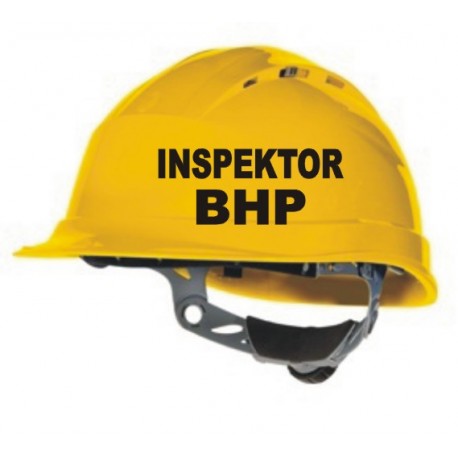 INSPEKTOR BHP Naklejka na kask hełm ochronny budowlany roboczy  YESS Naklejki
