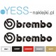 Brembo naklejki tuningowe  na zaciski   YESS Naklejki