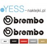 Brembo naklejki tuningowe  na zaciski   YESS Naklejki