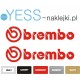 Brembo naklejki tuningowe na zaciski YESS Naklejki