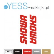 SHOWA    naklejki tuningowe Wahacz Amortyzator Cross Enduro YESS Naklejki