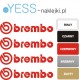 Brembo naklejki tuningowe na zaciski YESS Naklejki