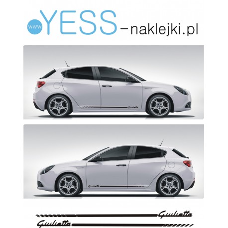 Giulietta Alfa Romeo Naklejki Pasy Boczne na Samochód YESS Naklejki