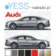 AUDI  Uniwersalne Naklejki Pasy Boczne 180cm Tuning Samochód  A4 A5 A6 A7 A8 Q3 Q5 Q7 Q8 TT YESS Naklejki