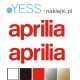 Aprilia 30cm naklejki tuningowe na motocykl YESS Naklejki