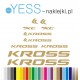 KROSS  złote naklejki zastępcze na rower damski, na rower męski, gravel, górski, mtb, szosowy, trekkingowy, miejski - YESS Nakle