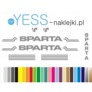  	SPARTA naklejki na rower damski, rower męski, rower miejski, rower damka, YESS Naklejki.pl