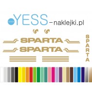  	SPARTA naklejki na rower damski, rower męski, rower miejski, rower damka, YESS Naklejki.pl