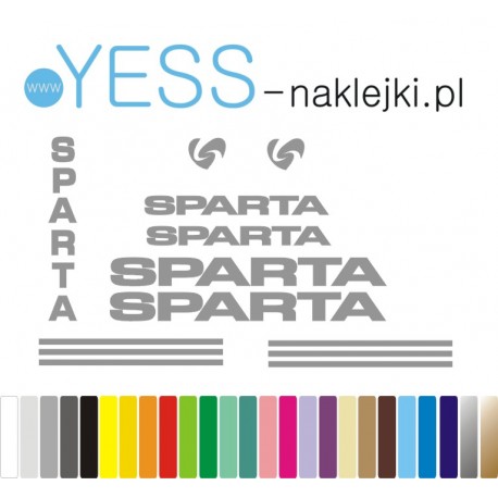 SPARTA naklejki na rower damski, rower męski, rower miejski, rower damka, YESS Naklejki.pl