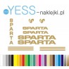  	SPARTA naklejki na rower damski, rower męski, rower miejski, rower damka, YESS Naklejki.pl