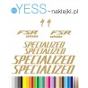 SPECIALIZED FSR EXTREME S-WORKS  złote naklejki na rower męski, gravel, górski, mtb, szosowy, trekkingowy YESS Naklejki