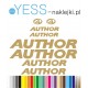 AUTHOR  złote naklejki zastępcze na rower damski, męski, gravel, górski, mtb, szosowy, trekkingowy, miejski - YESS Naklejki.pl
