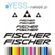 FISCHER naklejki zastępcze na rower damski, rower męski, gravel, górski, mtb, szosowy, trekkingowy, miejski  YESS Naklejki