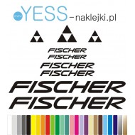 FISCHER naklejki zastępcze na rower damski, rower męski, gravel, górski, mtb, szosowy, trekkingowy, miejski  YESS Naklejki