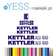 KETTLER ALU-RAD naklejki zastępcze na rower damski, rower męski, gravel, górski, szosowy, trekkingowy, miejski - YESS Naklejki