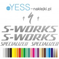 SPECIALIZED S-WORKS naklejki zastępcze na rower damskIi, męski, gravel, górski, mtb, szosowy, trekkingowy,  - YESS Naklejki