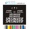 SPECIALIZED FSR ENDURO EVO S-WORKS  naklejki zastępcze na rower damski, męski, gravel, górski, mtb, szosowy, trekkingowy - YESS 