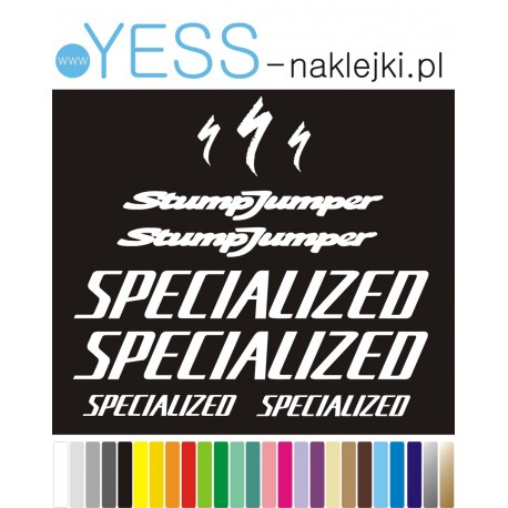 SPECIALIZED S-WORKS  naklejki zastępcze na rower damski, męski, gravel, górski, mtb, szosowy, trekkingowy, miejski - YESS Naklej