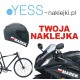 Naklejka Twoje Imię Flaga Polski, Polska naklejka imienna na kask, motocykl, rower, quad, skuter, YESS Naklejki