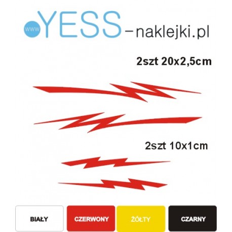 Tribale  Błyskawice Pioruny Tribal (tatuaż)  naklejki tuningowe na motocykl skuter rower quad kask YESS Naklejki