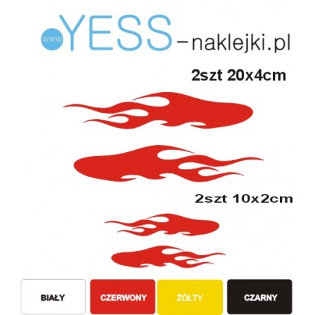 Tribale Płomienie Ognie Ogień Tribal (tatuaż) naklejki tuningowe na motocykl skuter rower quad kask YESS Naklejki