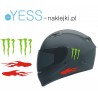Naklejki Tribale Płomienie Ogień  Monster Energy naklejki na kask