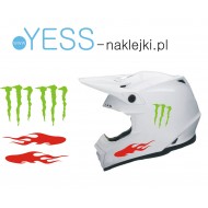 Tribale Płomienie Ognie Ogień Tribal  Monster Energynaklejki tuningowe na motocykl skuter rower quad  kask YESS Naklejki