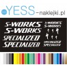 SPECIALIZED S-WORKS naklejki zastępcze na rower damski, męski, gravel, górski, mtb, szosowy, trekkingowy - YESS Naklejki