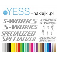 SPECIALIZED S-WORKS naklejki na rower Aethos, Aethos 2 Expert, Roubaix SL8, Tarmac SL8 Pro, Tarmac SL8 Pro,Turbo Creo 2 Comp