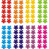 80szt TĘCZOWE KWIATKI Naklejki Ozdobne Dziewczynka Chłopiec LGBT  YESS Naklejki