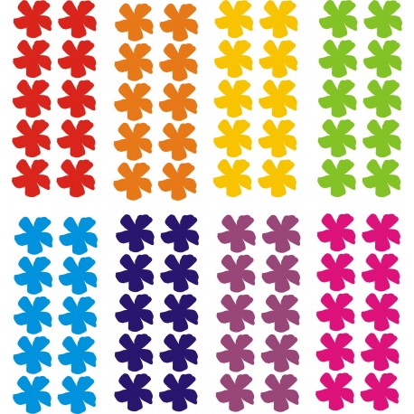 80szt TĘCZOWE KWIATKI Naklejki Ozdobne Dziewczynka Chłopiec LGBT  YESS Naklejki
