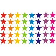 40szt TĘCZOWE GWIAZDKI Naklejki Ozdobne Dziewczynka Chłopiec LGBT YESS Naklejki