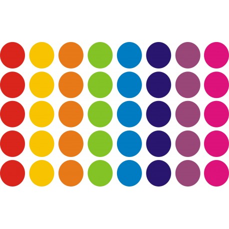 40szt TĘCZOWE  KROPKI GROSZKI  Naklejki Ozdobne Dziewczynka Chłopiec LGBT YESS Naklejki