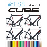 CUBE naklejki zastępcze na cały rower  męski, gravel, górski, mtb, szosowy, trekkingowy, miejski - YESS Naklejki
