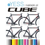 CUBE naklejki zastępcze na cały rower  męski, gravel, górski, mtb, szosowy, trekkingowy, miejski - YESS Naklejki