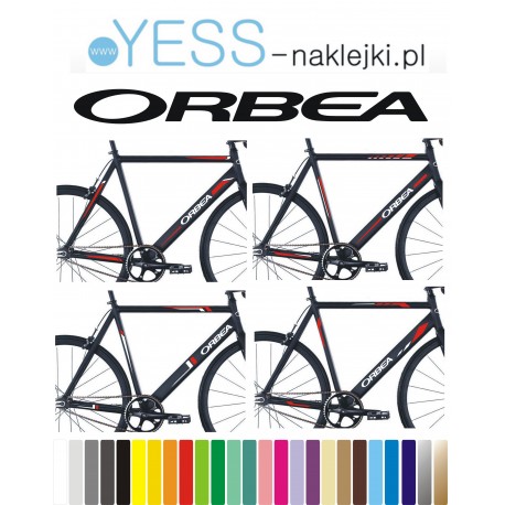ORBEA  naklejki zastępcze na rower damski, męski, gravel, górski, mtb, szosowy, trekkingowy, miejski - YESS Naklejki