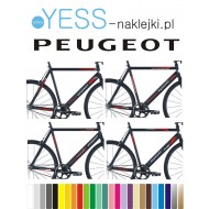 PEUGEOT  naklejki zastępcze na rower damski, męski, gravel, górski, mtb, szosowy, trekkingowy, miejski - YESS Naklejki