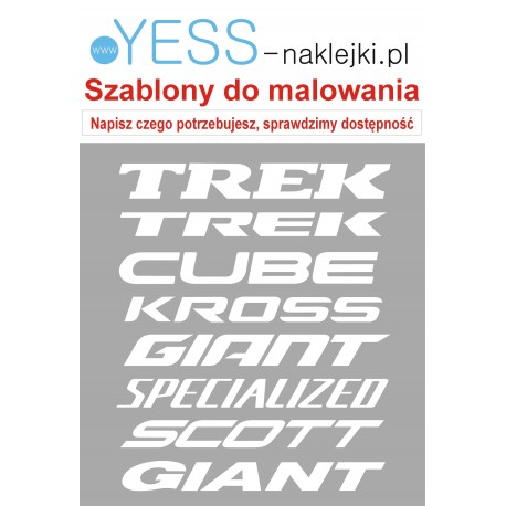 szablon do malowania na rower, szabon malarski na rower, naklejki na rower YESS Naklejki 