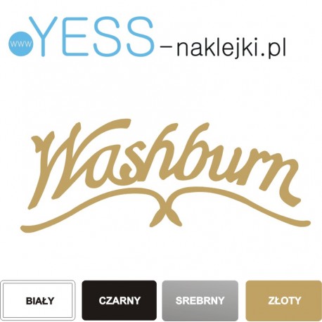 Washbur naklejki na gryf, naklejki na gitarę, naklejki na główkę gitary - YESS Naklejki