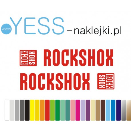 ROCK SHOX naklejki na amortyzator widelec YESS Naklejki