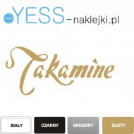 TAKAMINE naklejki na gryf, naklejki na gitarę, naklejki na główkę gitary - YESS Naklejki