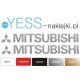 MITSUBISHI MOTORS srebrne naklejki na  samochód TUNING YESS Naklejki
