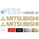 MITSUBISHI MOTORS złote naklejki na  samochód TUNING YESS Naklejki