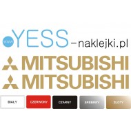 MITSUBISHI MOTORS złote naklejki na  samochód TUNING YESS Naklejki