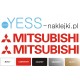 MITSUBISHI MOTORS  czerwone naklejki na  samochód TUNING YESS Naklejki