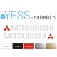 MITSUBISHI MOTORS Naklejki Tuningowa Samochód 4X4  YESS Naklejki